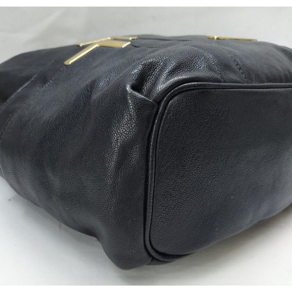 Michael Kors Black Leather Pockets Zipper Closure Hobo Shoulder Bag - Picture 7 of 16